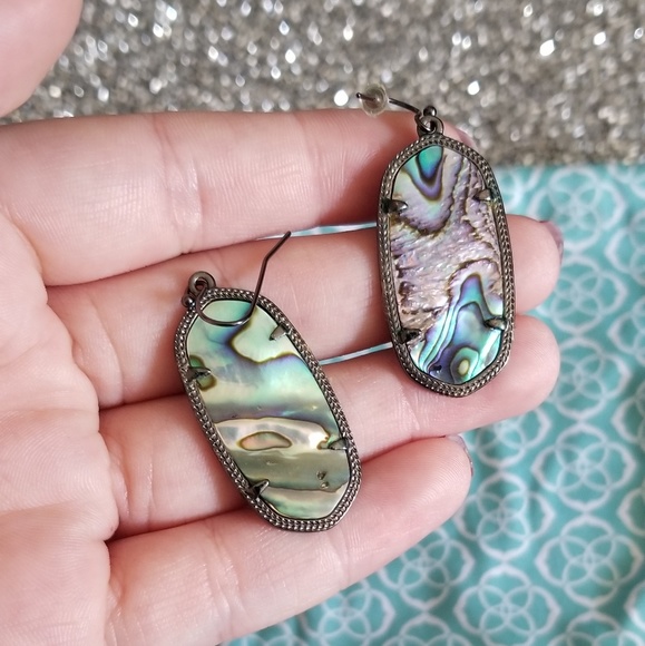 Kendra Scott Elle Abalone Earrings - Picture 2 of 3